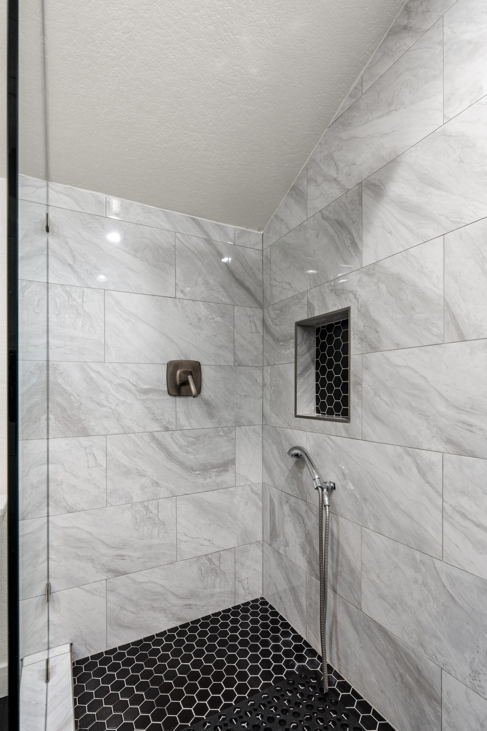 Luxury marble bathroom at The Retreat South Coast
